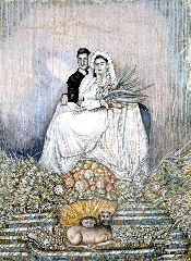 Mariage Shir Khorshid - 80 x 60 cm - technique mixte sur papier marouflé sur toile